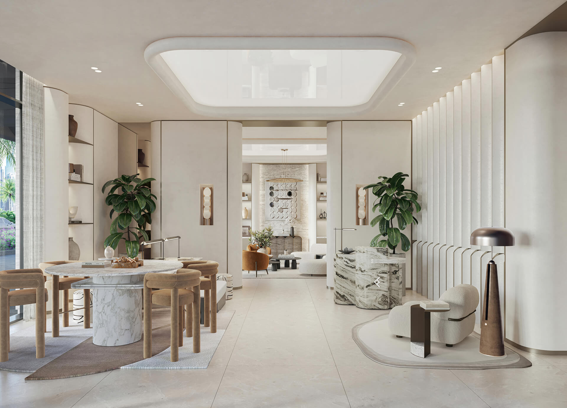 Inside the 4-level clubhouse at Eltiera Views